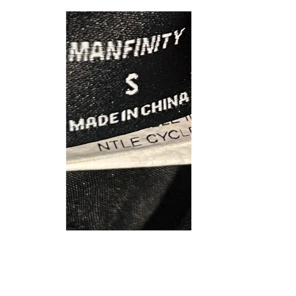 Manfinity Black Cargo Joggers Track Pants Mens S - Picture 3 of 3